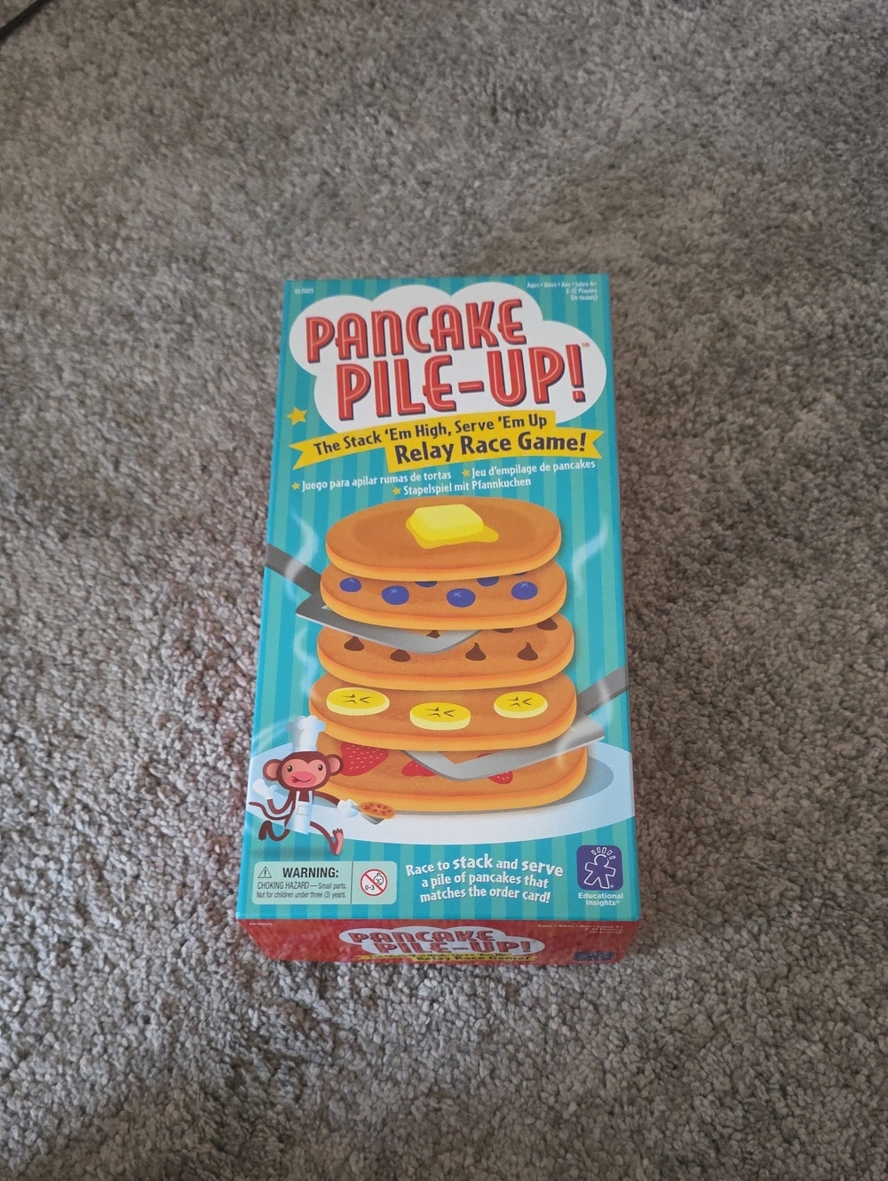Pancake Pile-Up! Relay Race Game - Blue